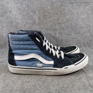 Vans Shoes Mens 9.5 Sneakers Sk8 Hi Leather Casual Blue Skateboarding High Top